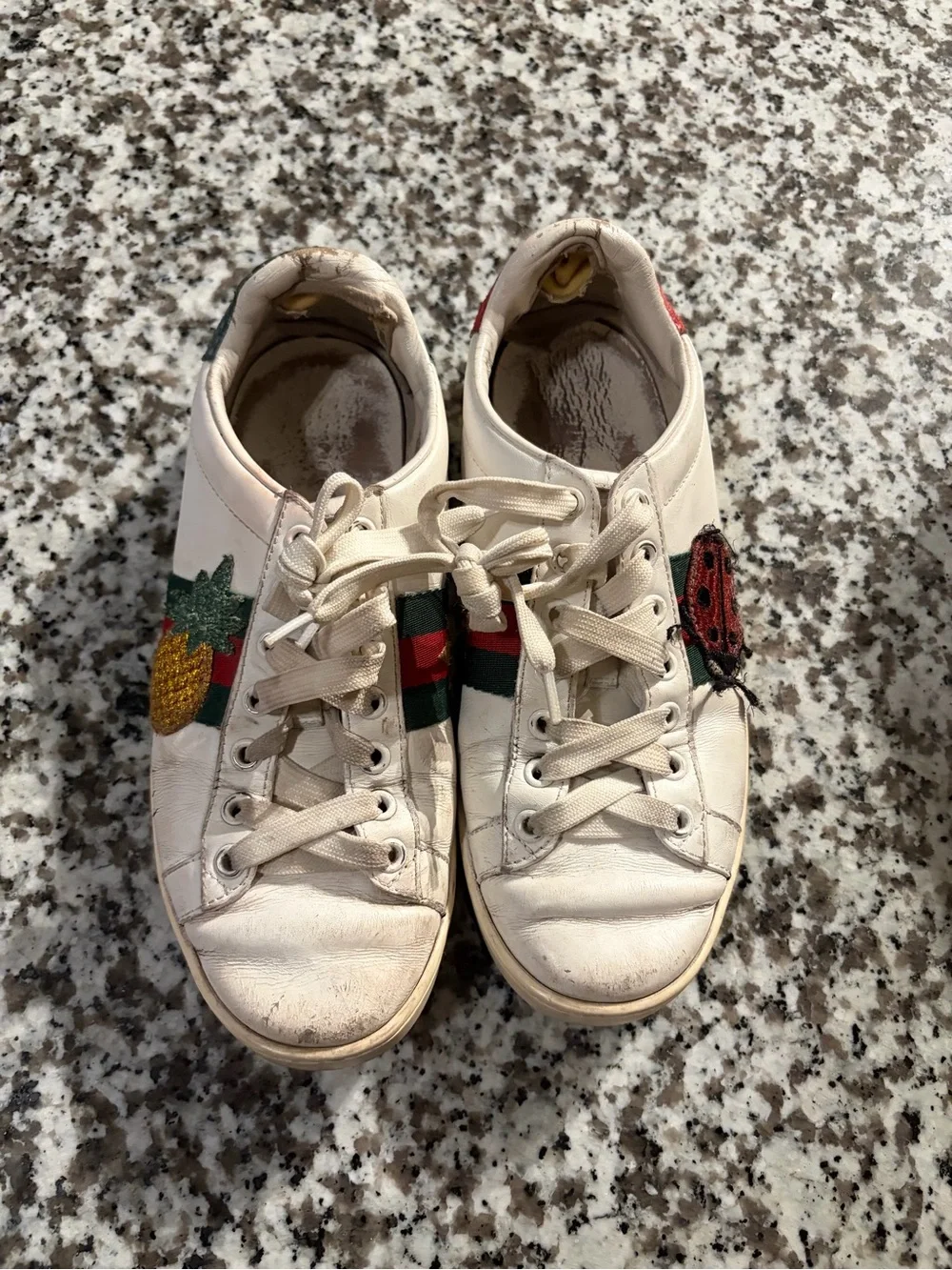 Gucci Embroidered Pineapple & Ladybug Sneakers